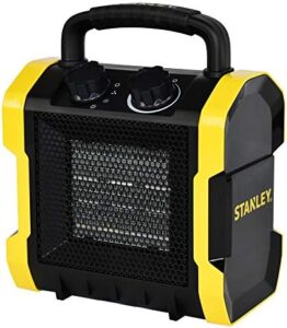 STANLEY 5100 BTU, 1500W Hefty-Responsibility Electric Heater, ST-222A-120, Black, Yellow