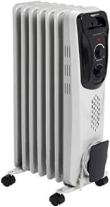 Amazon Fundamental principles Indoor Portable Radiator Heater, 1500 W, White