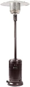 Amazon Fundamental principles 46,000 BTU Outside Propane Patio Heater with Wheels, Professional & Residential, Havana Bronze, 32.1 x 32.1 x 91.3 inches (LxWxH)
